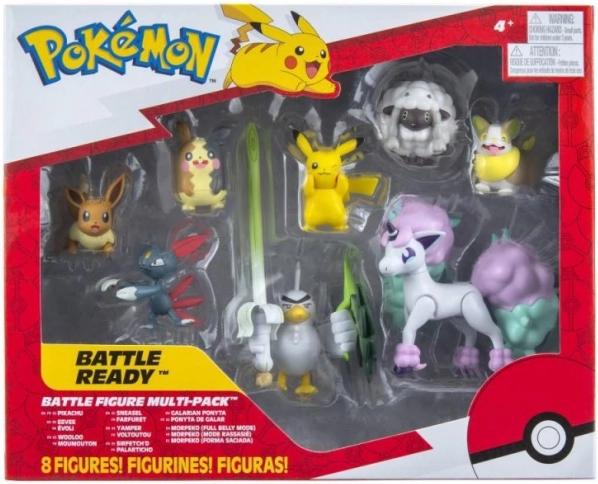 Set van 8 Pokémon-figuren