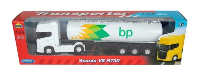 Welly vrachtwagen 1/64 Scania V8 R730 Olie