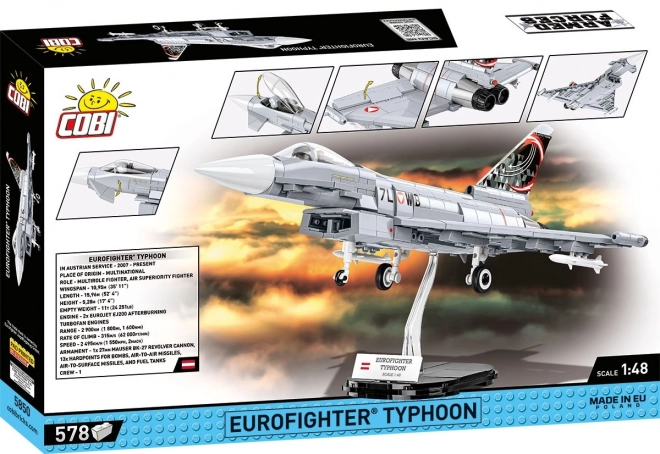 COBI 5850 Strijdkrachten Eurofighter Typhoon Oostenrijk, 1:48, 578 stuks