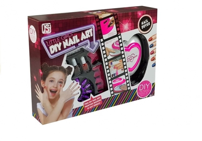Kinderset voor nagelschilderen met lamp