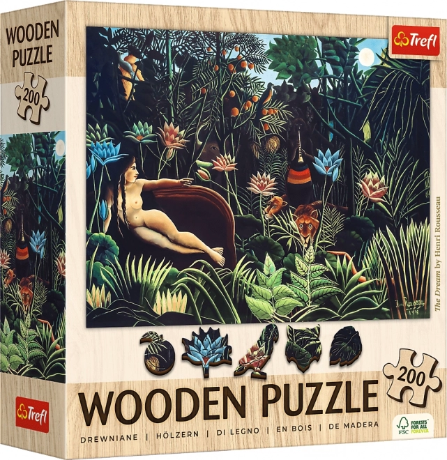 Houten Puzzel Kunst: Henri Rousseau - Droom 200 Stukken