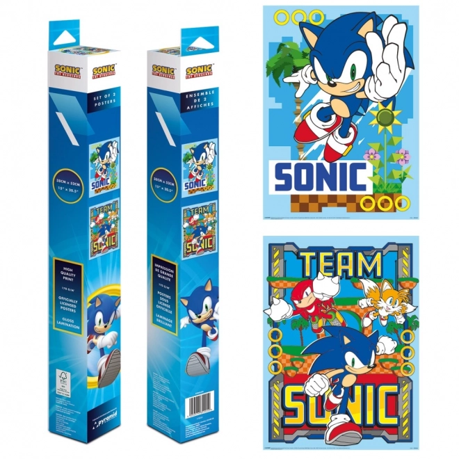 Set van mini posters Sonic