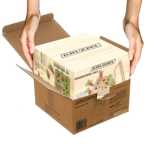 Houten Montessori spel 2-in-1 - Worteltuin voor kinderen