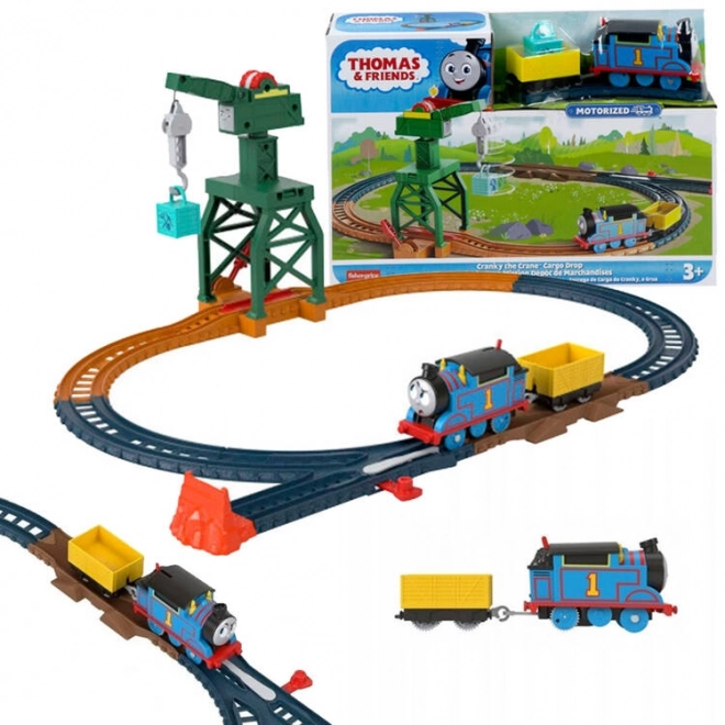 Tom en Vrienden locomotief Kraan Charles en vracht