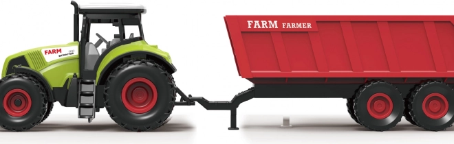 Tractor met aanhanger en effecten