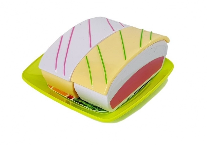 Set speeltjes desserten met dienblad