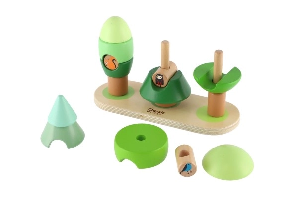 Houten puzzel - Bos met bomen