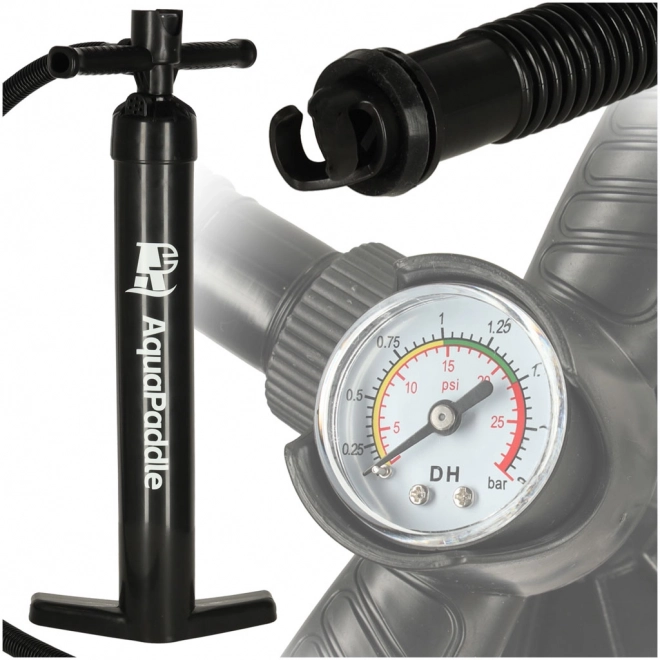 Handpomp met manometer voor pompen