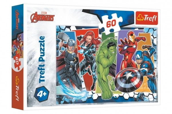 Puzzel Onverslaanbare Avengers 33x22cm 60 stukjes in doos 21x14x4cm
