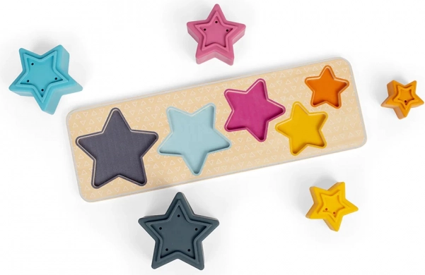 Bigjigs Toys insteekpuzzel sterren voor in het water