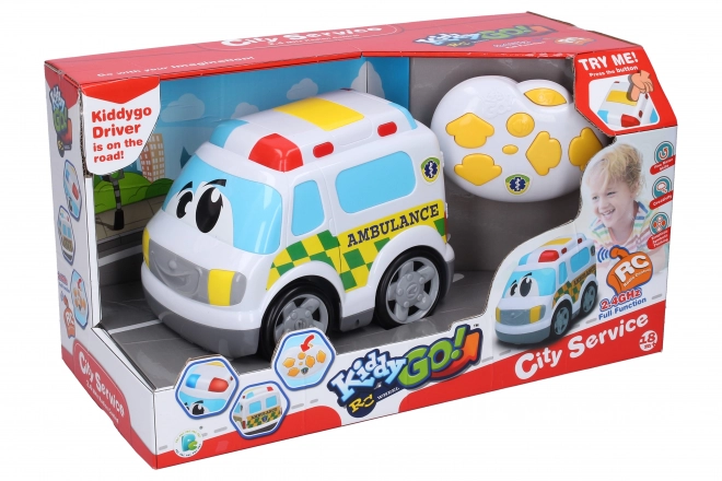 Kiddy Ambulance RC op afstandsbediening met effecten 19 cm