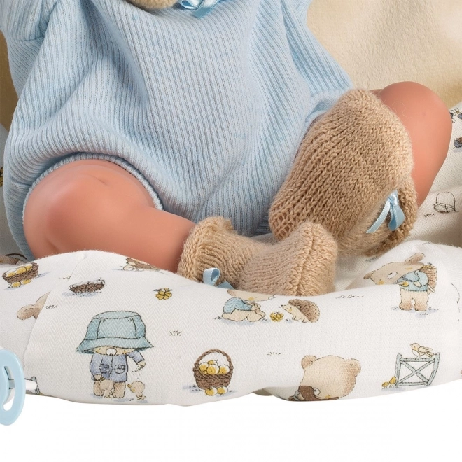 Llorens 73885 PASGEBOREN JONGEN - realistische pop baby met volledig vinyllichaam - 40 cm