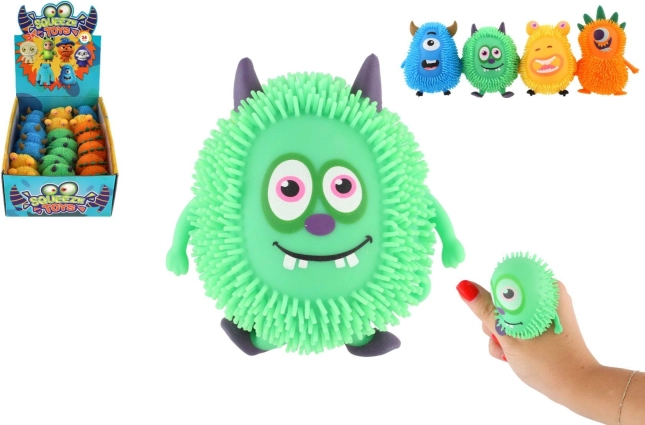 Antistress siliconen monstertje uitrekbaar en kneedbaar 9 cm
