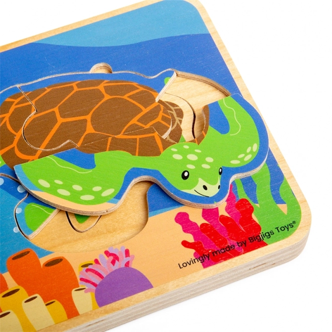Bigjigs Toys Puzzel Levenscyclus van de Schildpad