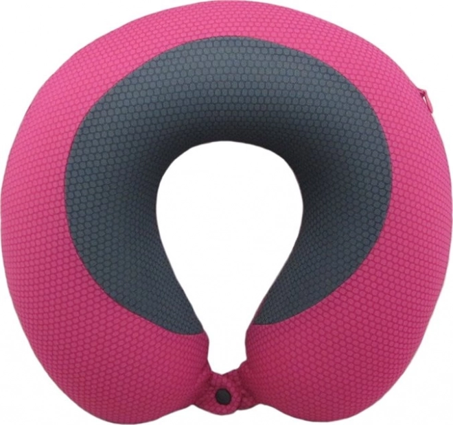 Nekkussen voor reizen 30 × 30 × 9 cm roze