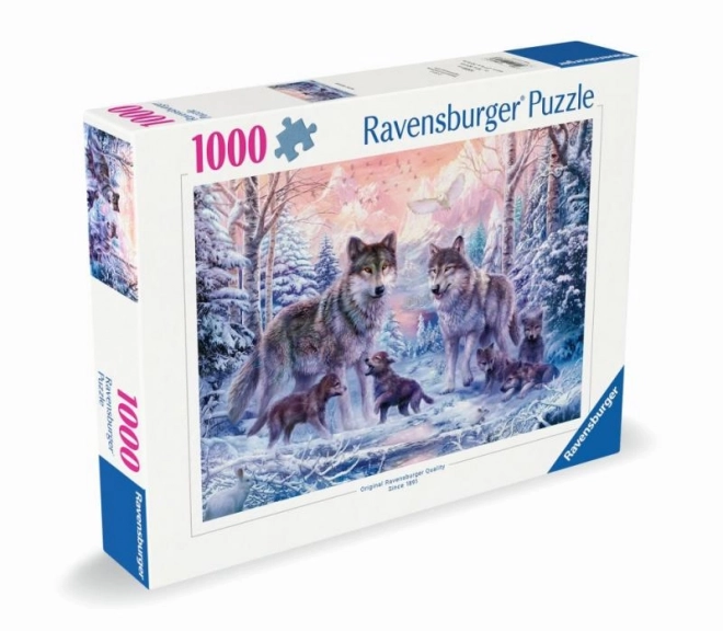 Puzzel Arctische wolven 1000 stukjes Ravensburger