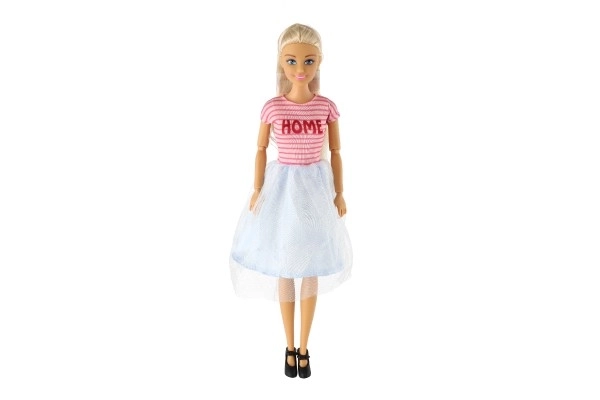 Pop Anlily met slaapkamer kunststof 26cm met accessoires in doos 37x27x17cm