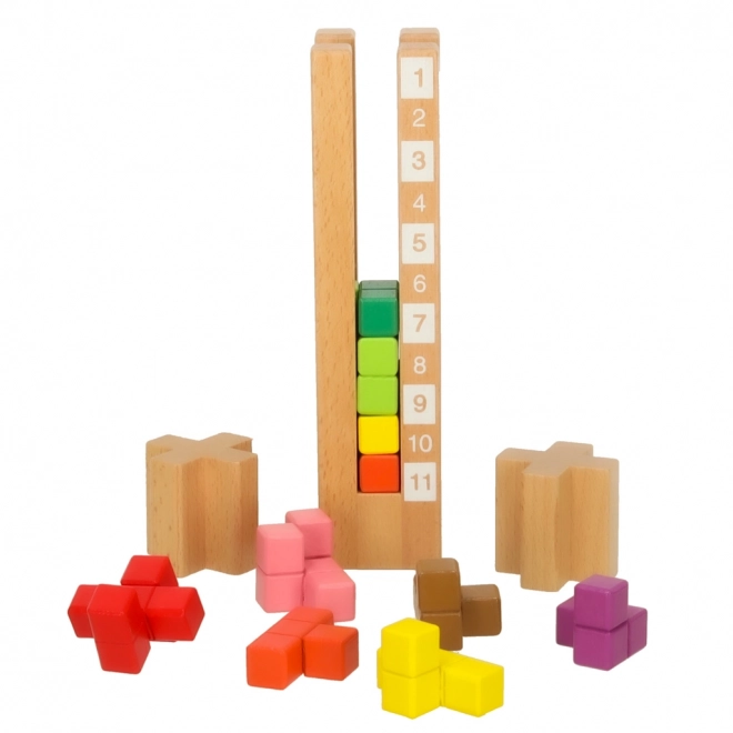 Gekleurde houten educatieve blokken Montessori