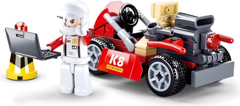 Beweeglijk raceminifiguur