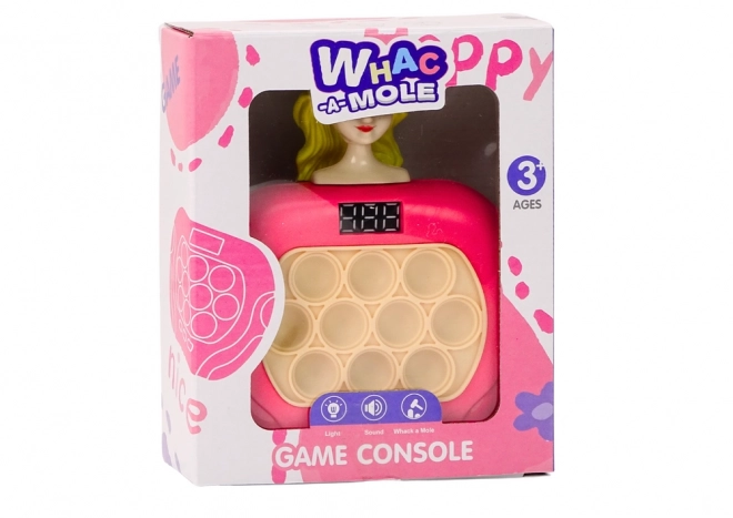 Hra Pop-It Wac A Mole Pop Doll Licht Geluiden Roze