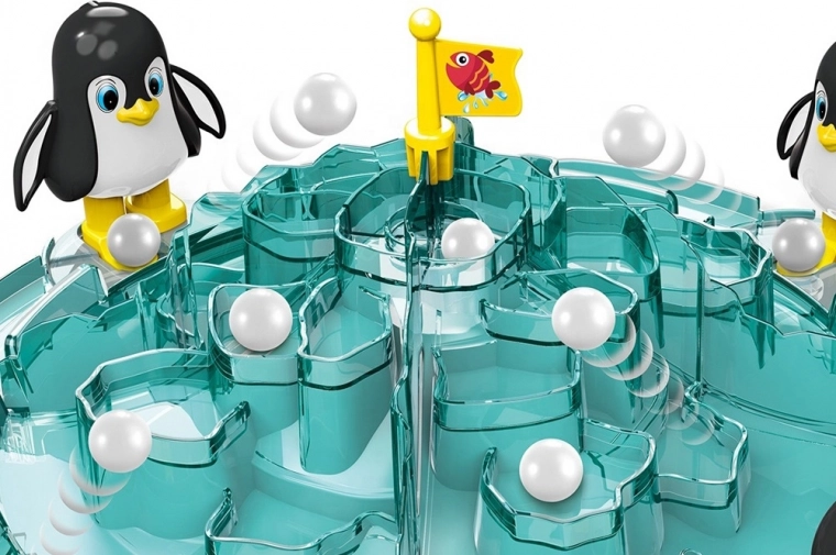 IJzige berg met doelvlag