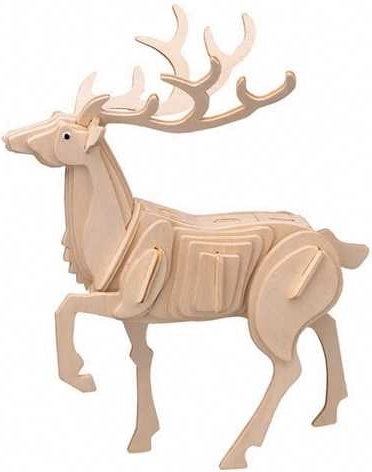 Woodcraft houten 3D-puzzel hert