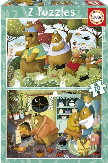 Educa Puzzel Bosverhalen 2x20 stukjes