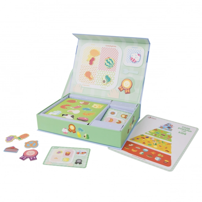 Voedingsleer voor kinderen met magnetisch bord