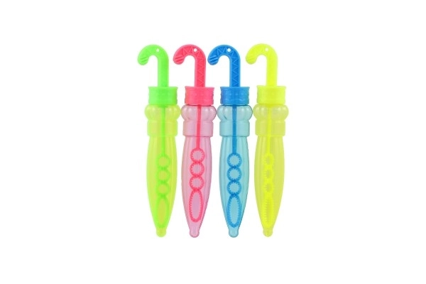 Bellenblaas paraplu kunststof 14cm 4 kleuren 24st in doos