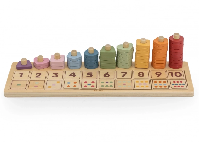 Houten telraam en sorteerspeelgoed Montessori van PolarB