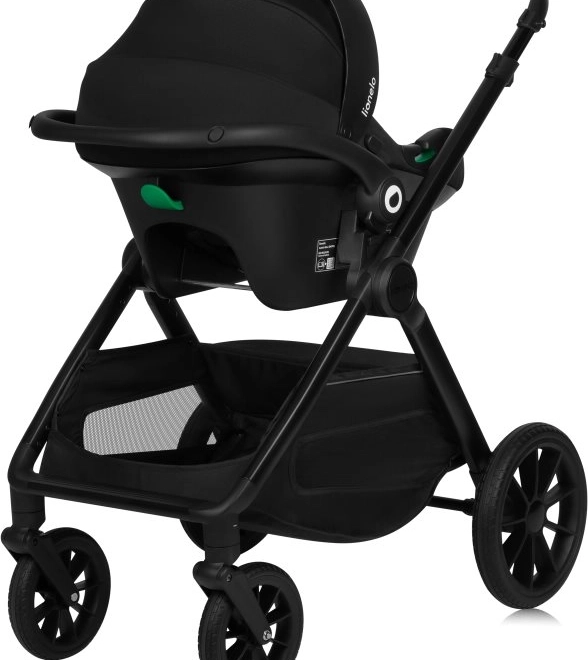 Lionelo gecombineerde kinderwagen Layla 3in1 Zwart Onyx