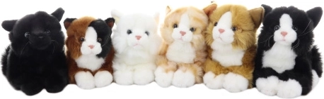 Pluchen kat liggend 30 cm