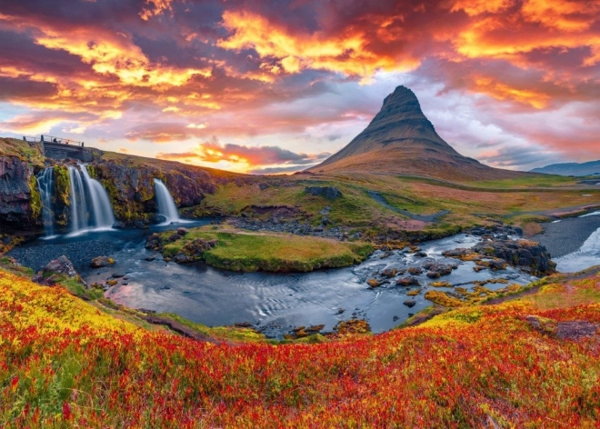 Puzzel Waterval Kirkjufellsfoss IJsland 500 stukken