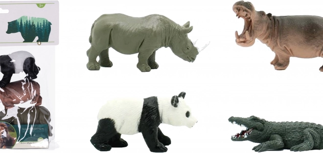 Dierenbeeldjes set 4 stuks 12,5 cm