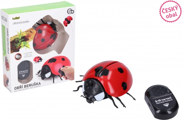 Reuzenlieveheersbeestje RC met afstandsbediening 9 cm - Tsjechische verpakking