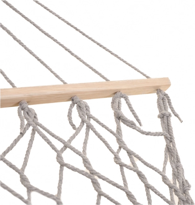 Tuin hangmat Boho met franjes grijs 200 cm