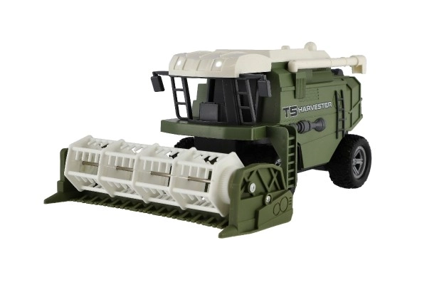Combine/maaier RC plastic 22cm 27MHz op batterijen met licht 2 soorten in doos 30x21x12cm