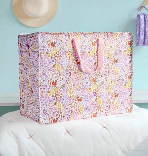 A Little Lovely Company - XL opbergtas met bloemenmotief