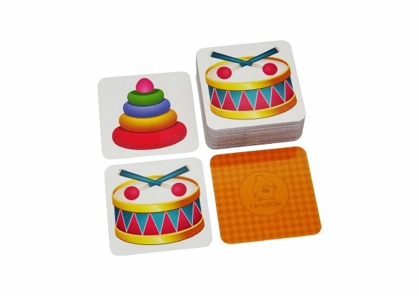 Kinderspelletjes voor de kleintjes 3-in-1 gezelschapsspel in een metalen doosje