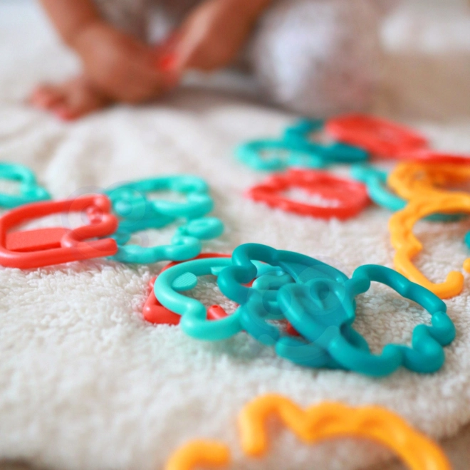 Woopie baby sensorisch speelgoed voor baby's - dierenketting 24 stuks