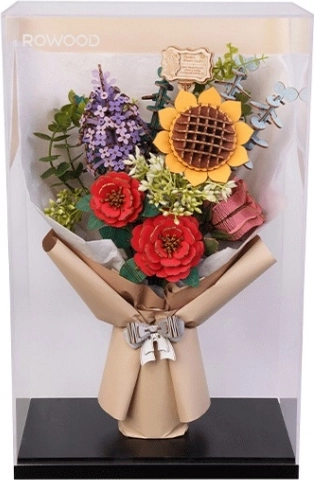 RoboTime Decoratief display met 3D boeket