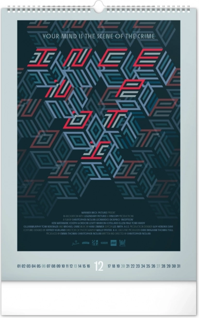 Wandkalender Alternatieve filmposters 2026