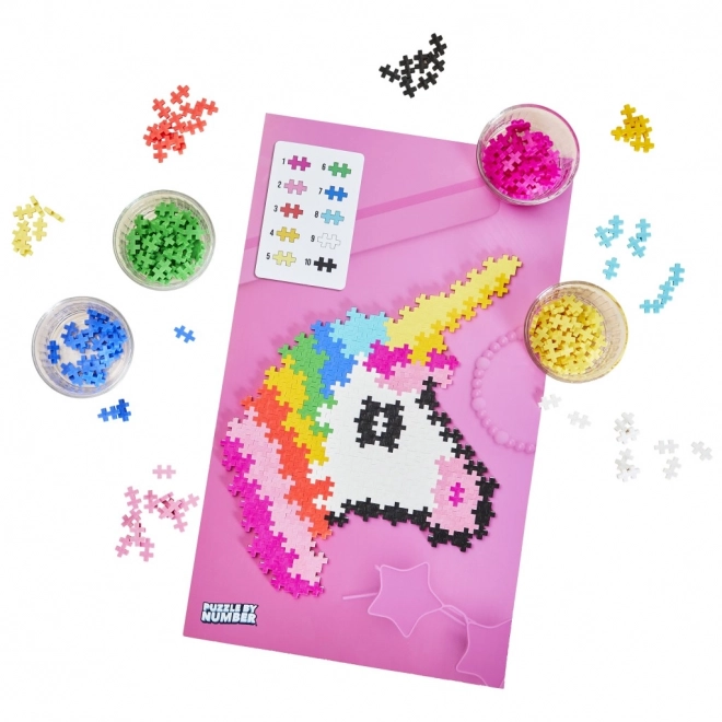 Plus-Plus Puzzel Op Nummer - Eenhoorn 250 stuks