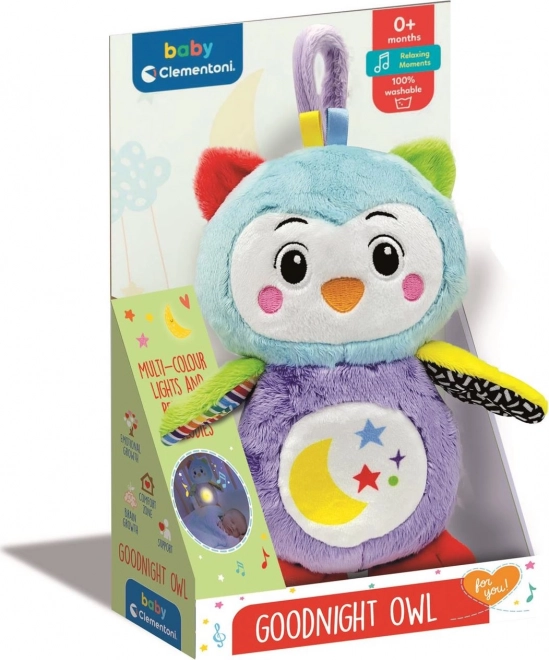 CLEMENTONI BABY Pluche Uil voor een Goede Nacht met een Lichtje