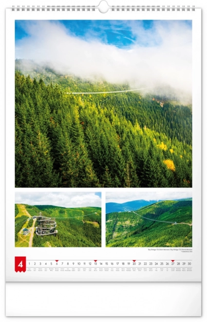 Wandkalender Mijn vaderland 2025, 33 × 46 cm