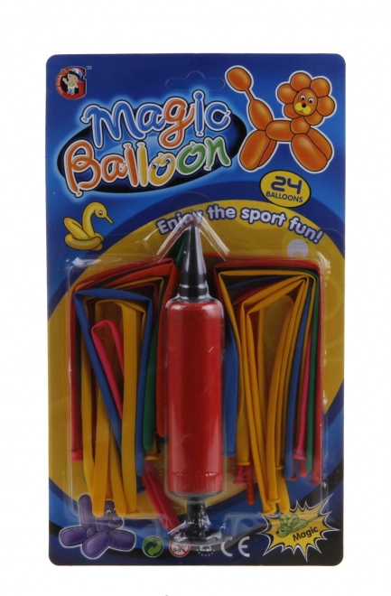 Modelleerballonnen met pomp 24 stuks