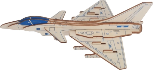 Houten 3D-puzzel straaljager Raptor
