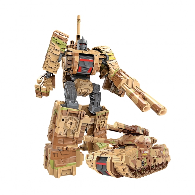 Robotische opvouwbare tank groen