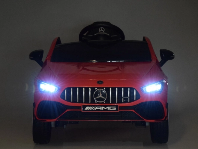 Elektrische kinderauto Mercedes AMG CLA 45s met schommelfunctie – Rood
