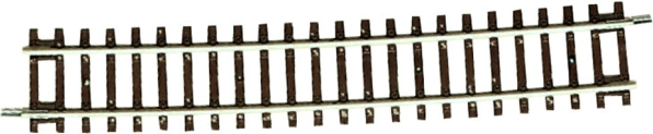 Roco Line gebogen rail met houten dwarsliggers